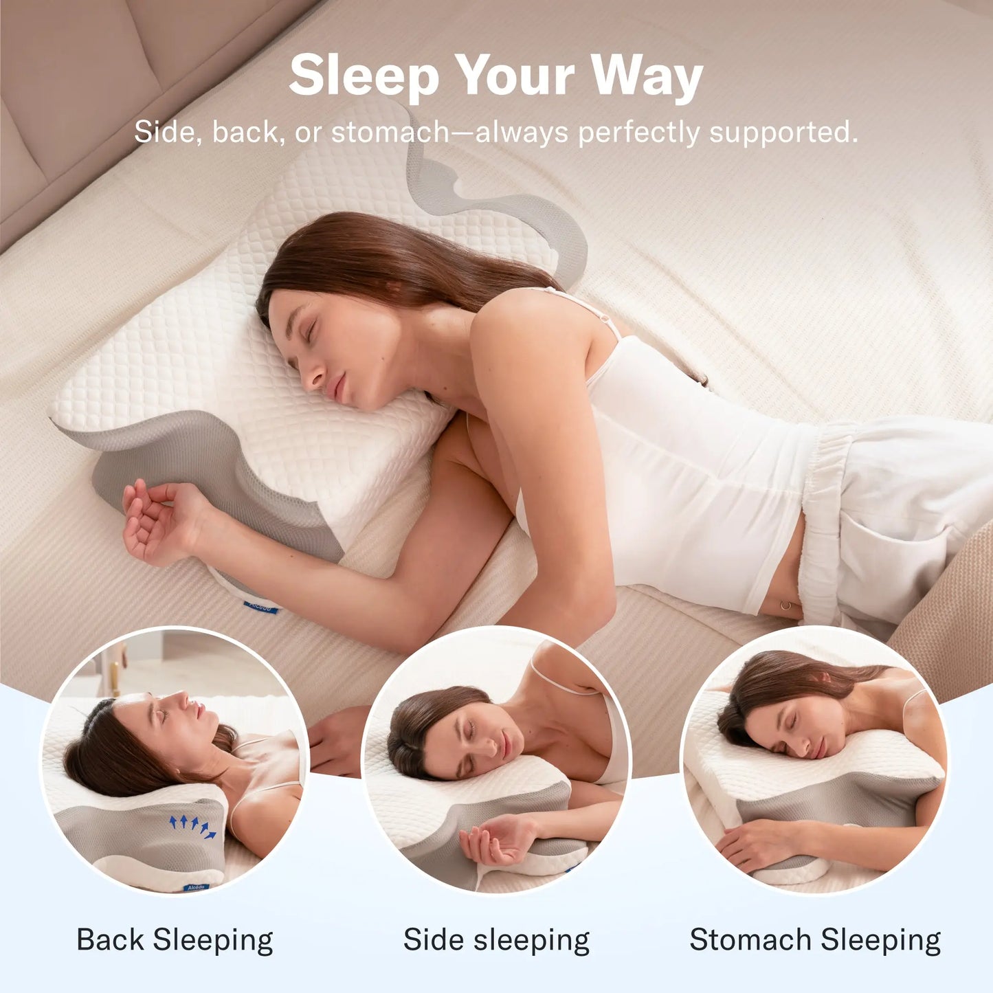 Contour Memory Foam Pillow | Neck Pain Relief
